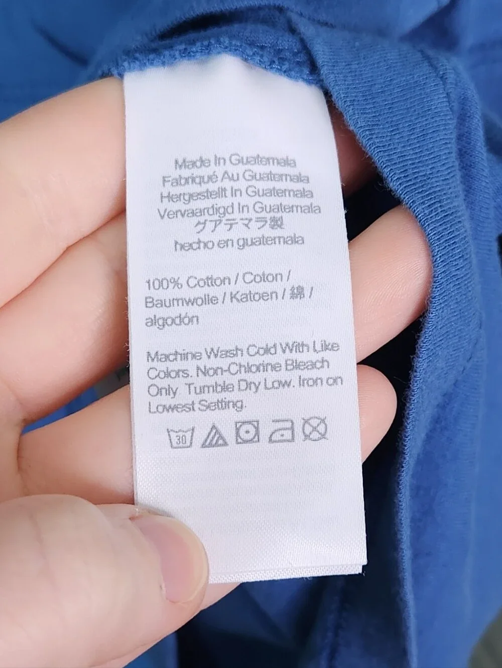 J. Crew Slim-Washed Tee in Deep Blue